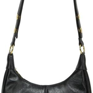 Shoulder Bag for Women Soft PU Leather Crescent Tote Handbag Retro Classic Satch